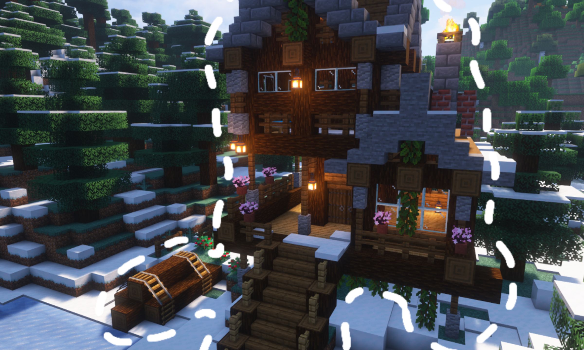 【我的世界】雪原小屋