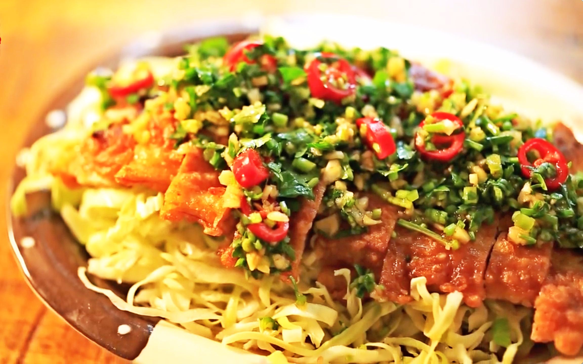 椒麻炸鸡排无论是拌面还是配饭都非常过瘾快手菜试试看