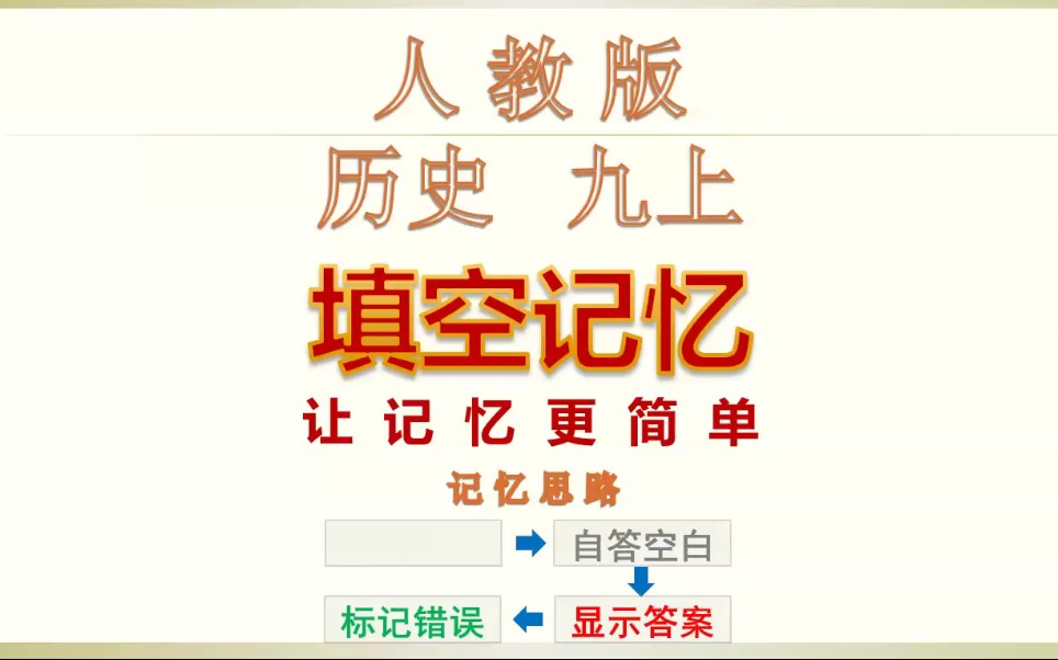 历史九上人教版知识点过关 初三历史 九年级上册 九上历史 历史9年级上册 历史9上 9上历史 重点过关背诵记忆干货提分利器满分利器全网唯一最高效历史记...