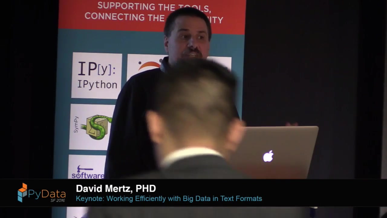 David Mertz | Keynote: Working Efficiently with Big Data in Text ...