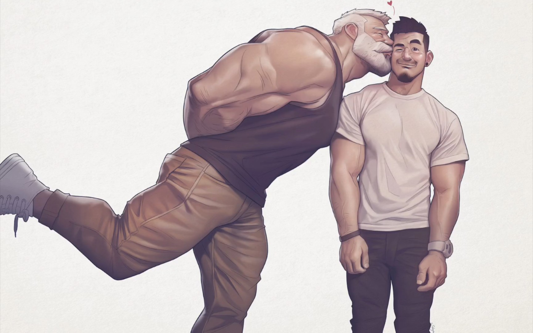 画师silverjow笔下的肌肉男(1)