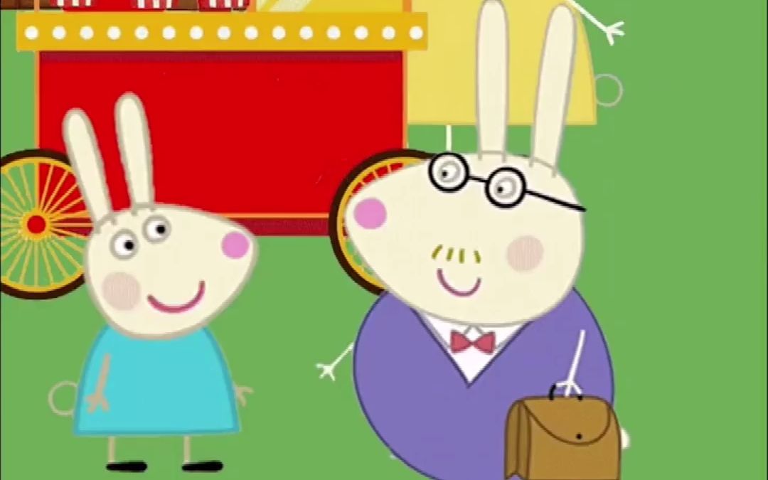 小兔瑞贝卡撒娇让爸爸买爆米花,乔治居然也撒娇让猪爸爸买