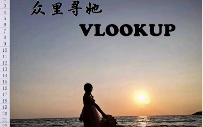 众里寻她之V LOOKUP#Excel必备基础知识哔哩哔哩bilibili