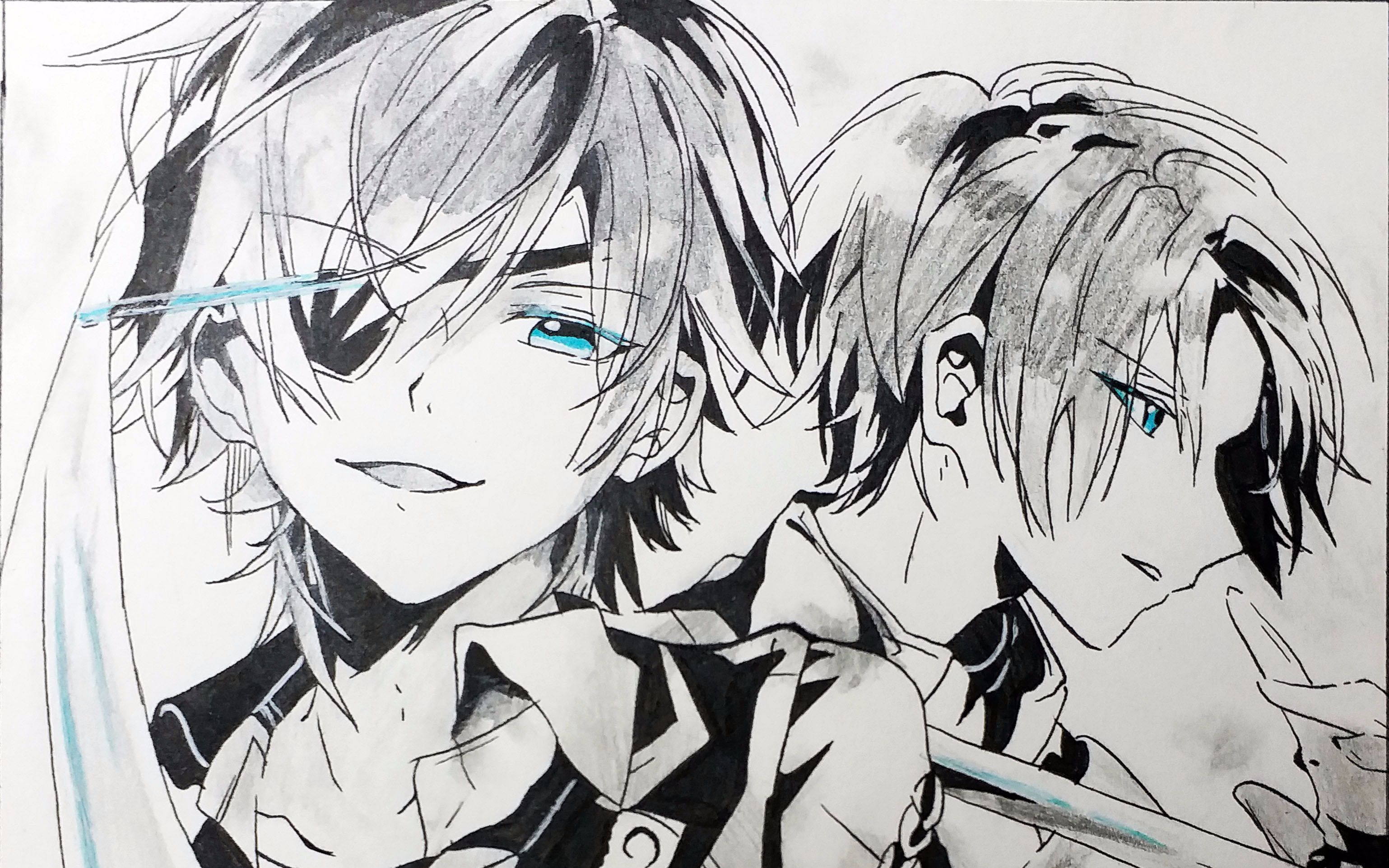 【手绘黑白风】拔刀乱舞【蘸水笔】_哔哩哔哩 (゜-゜)つロ 干杯~-bili