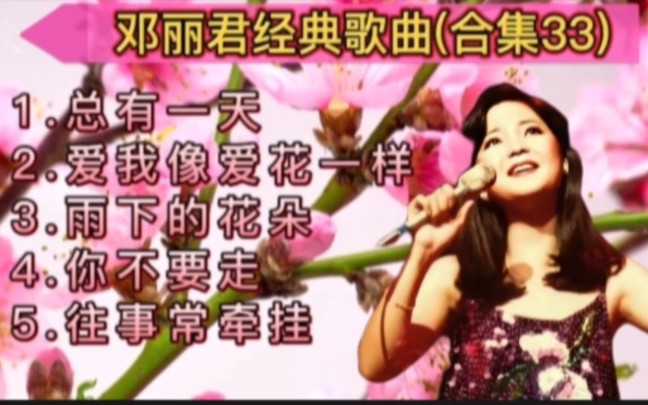 邓丽君经典歌曲(合集33)原唱:邓丽君 歌声甜美 悠扬动听 百听不厌 值得收藏哔哩哔哩bilibili