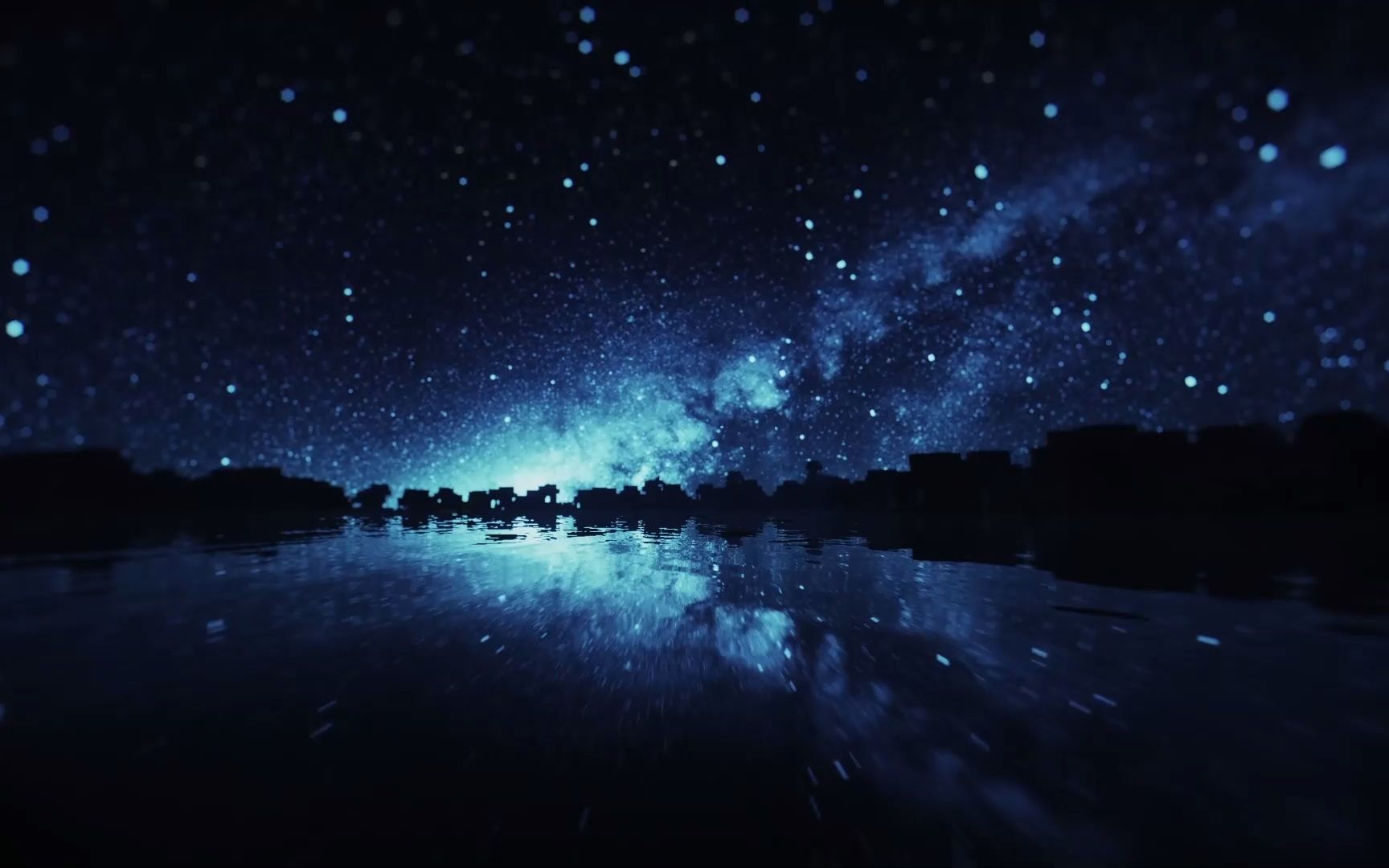 视频测试 星空和水面