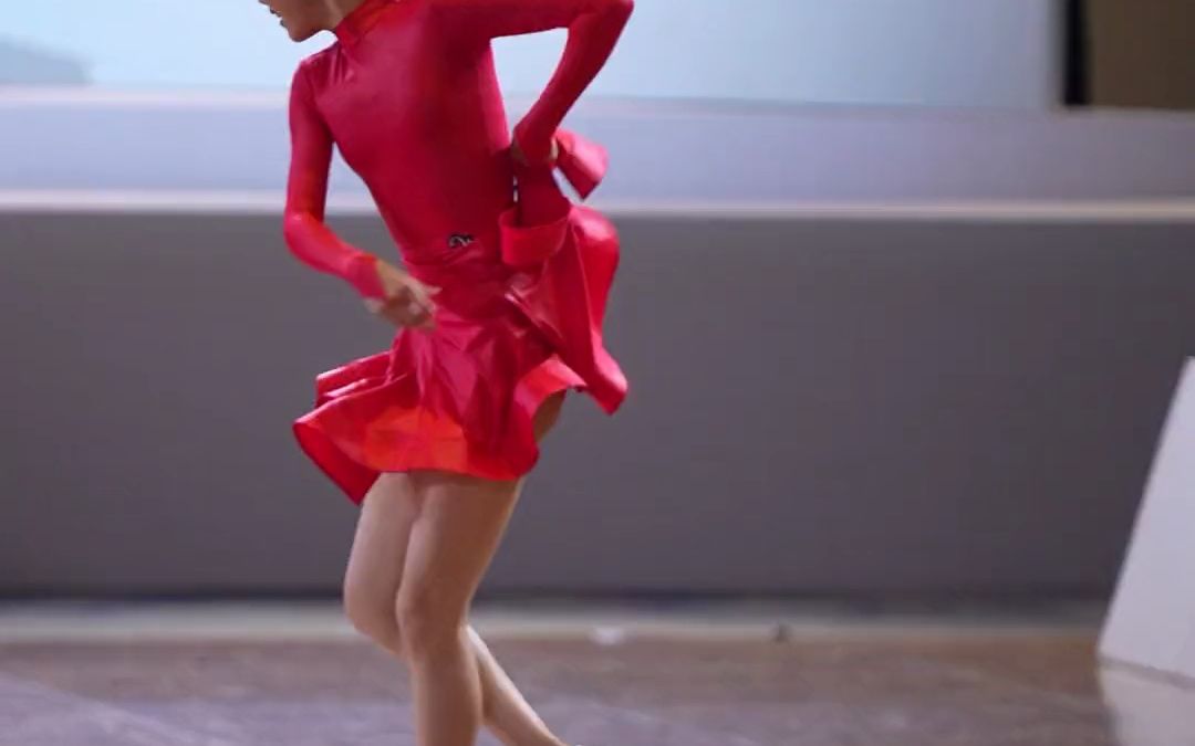 【红色】济南站12岁女单精英组拉丁舞冠军孙炜琪