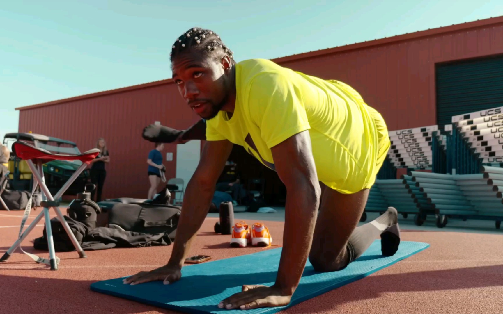 莱尔斯备战巴黎奥运会200米的训练视频,期待莱尔斯奥运会大放异彩!