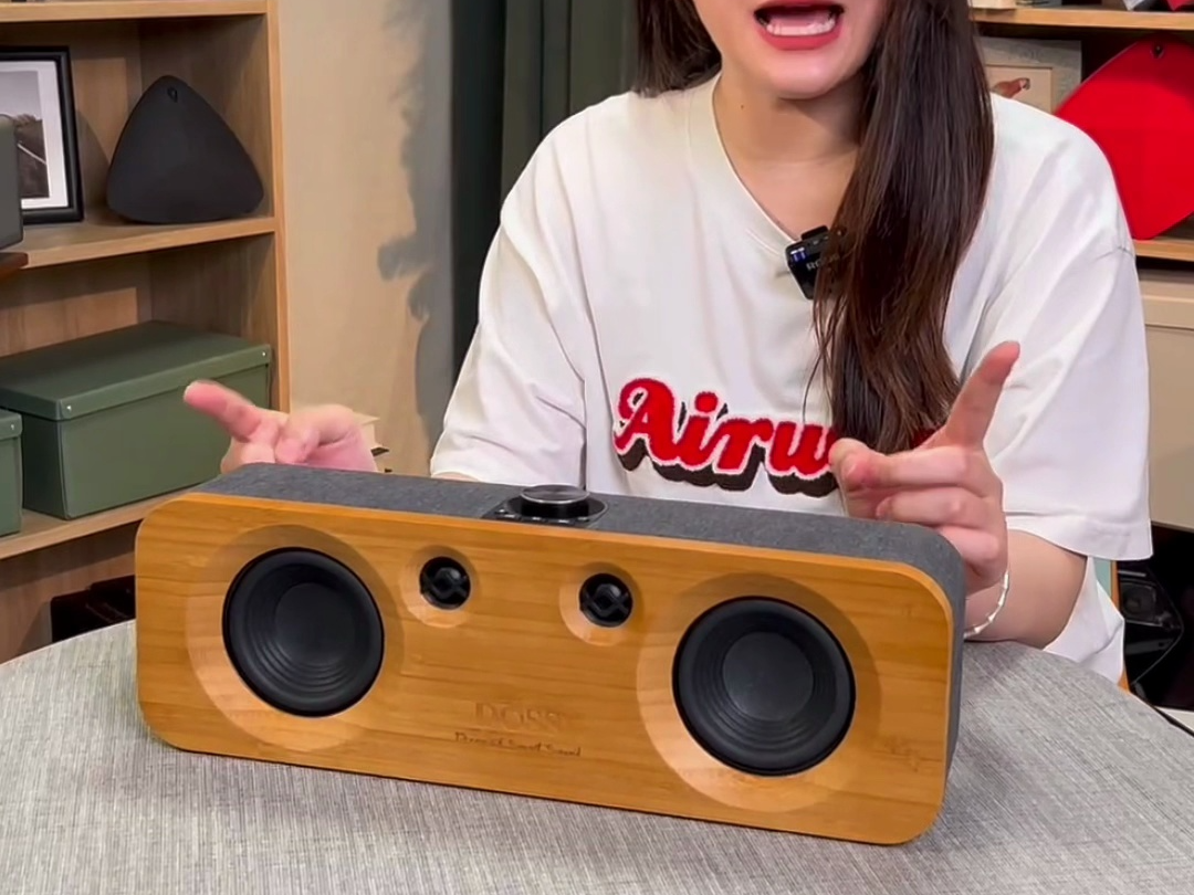 新品上市doss原木全景声蓝牙音箱简约北欧居家风