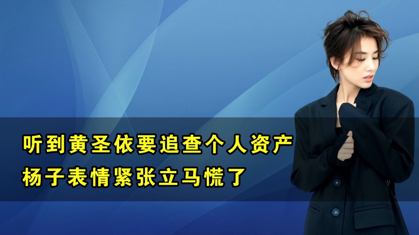 再见爱人:听到黄圣依要查个人资产,杨子表情紧张立马慌了哔哩哔哩bilibili