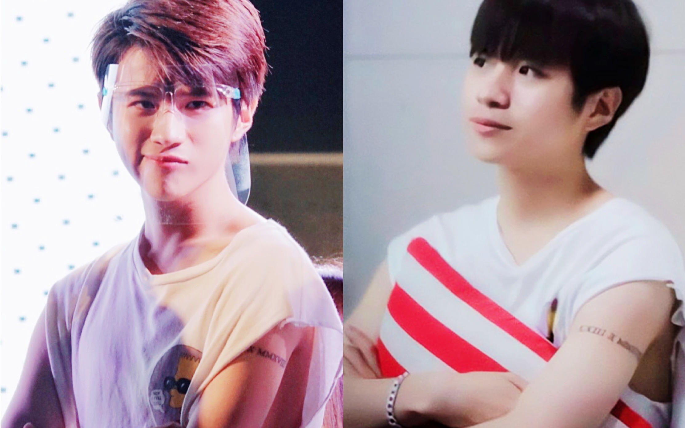 【plan林乐杰】10.17见面会首秀纹身(为粉丝纹的)