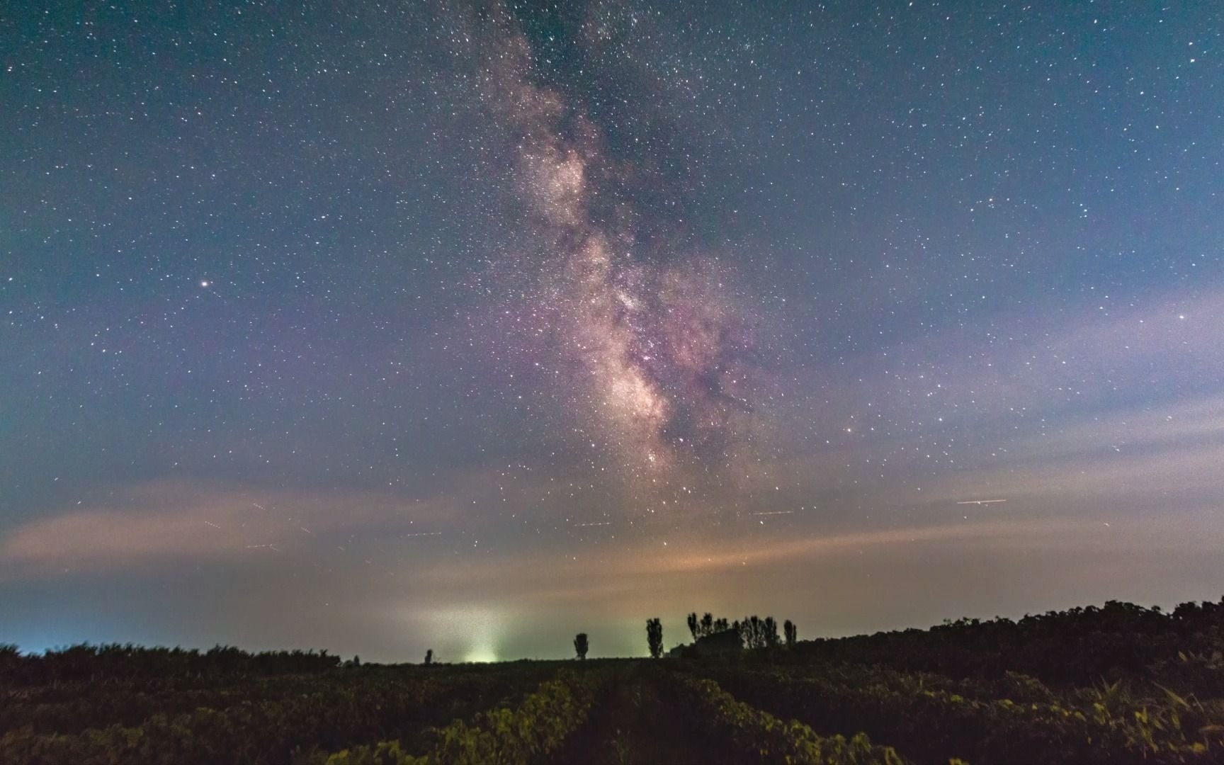 【延时摄影】平原之光丨日落晚霞,银河星空
