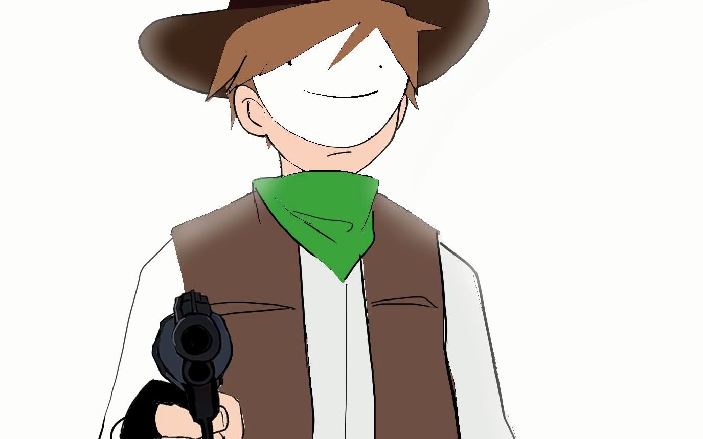 【dream shorts动画/中文字幕】dream和sapnap在西部摊牌…_哔哩哔哩