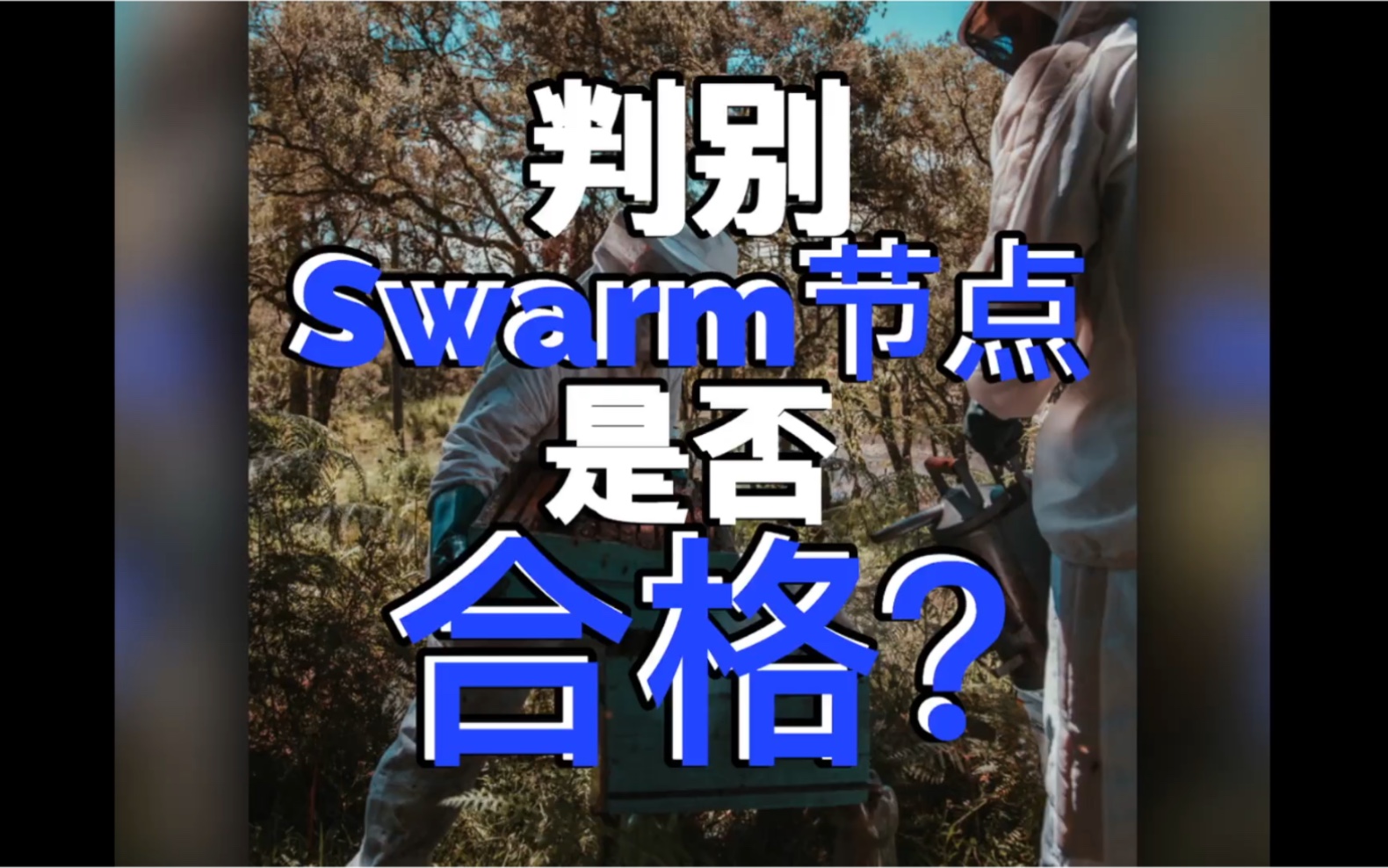 如何判别一个Swarm网络上的节点是合格节点?(一)哔哩哔哩bilibili