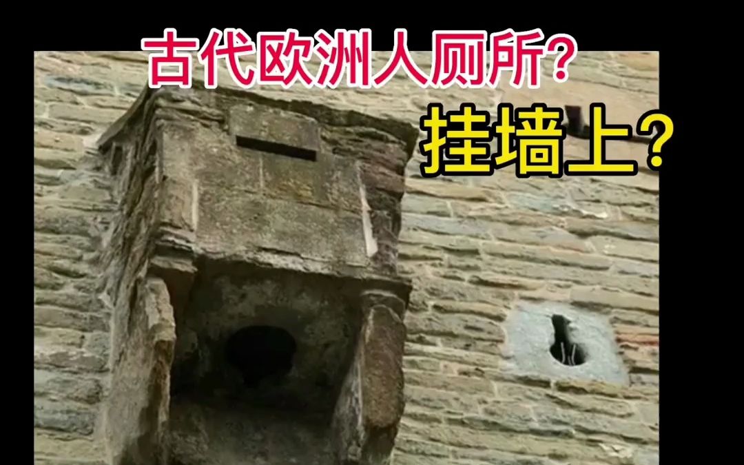 古代欧洲人的厕所竟然挂在墙上?涨知识了哔哩哔哩bilibili