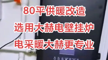 80平供暖改造选用大赫电壁挂炉电采暖大赫更专业#取暖神器大赫电采暖电暖气电暖器电地暖发热线缆电锅炉电壁挂炉电采暖炉高温辐射器二代热风幕厂家清...