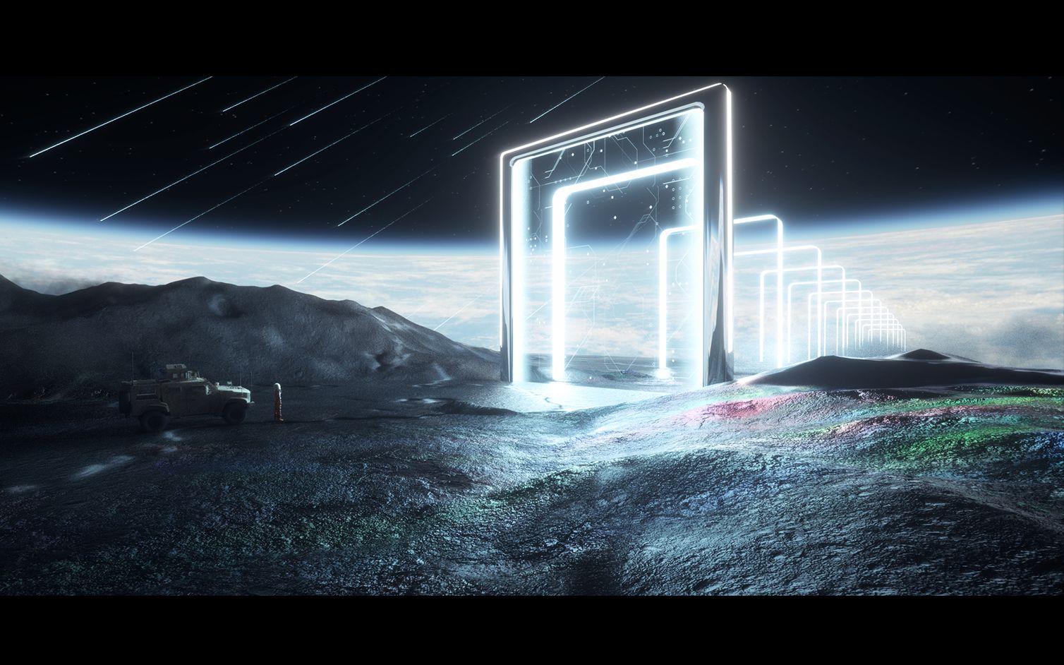 c4d个人练习-太空传送门