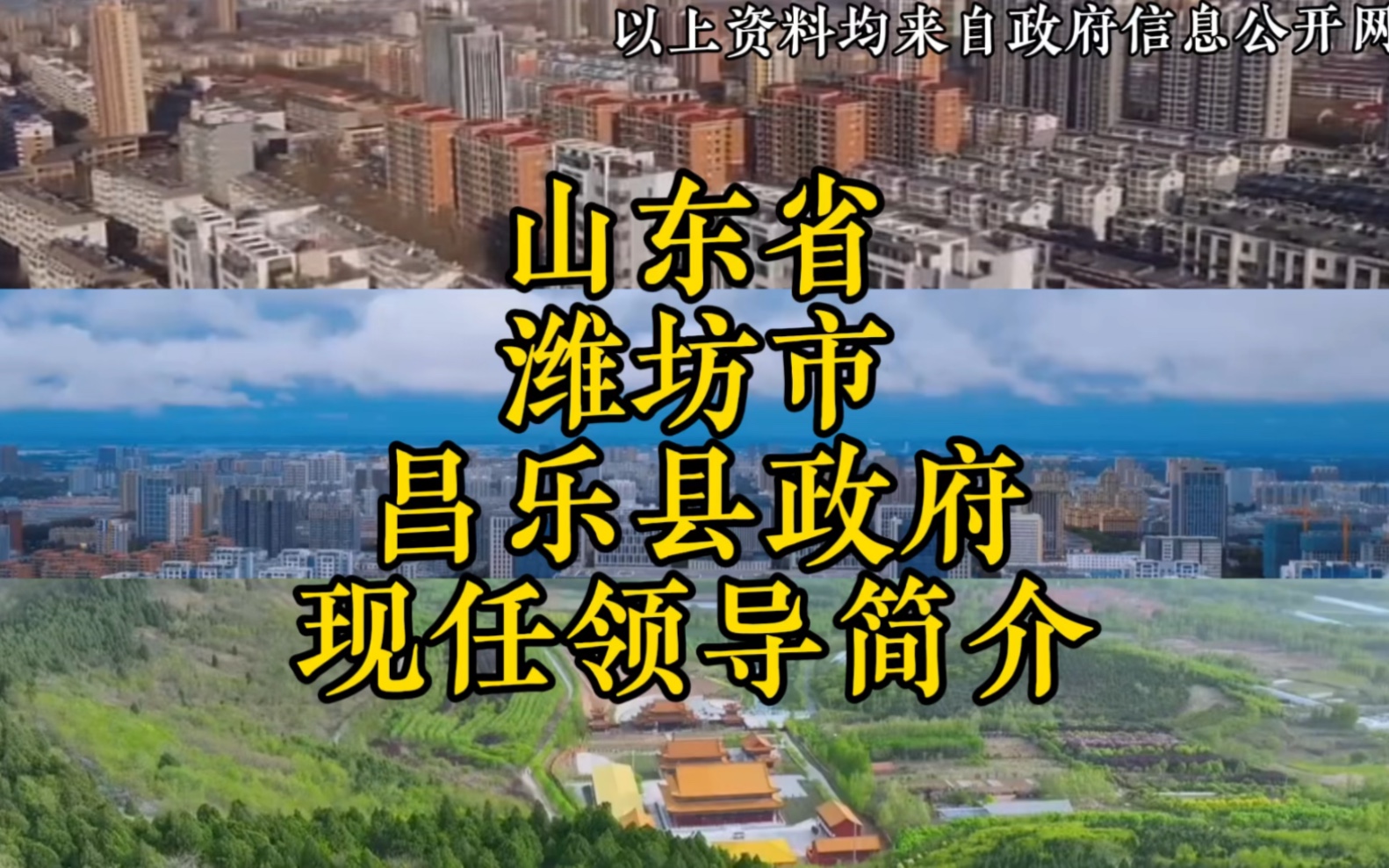 山东省潍坊市昌乐县现任领导简介哔哩哔哩bilibili