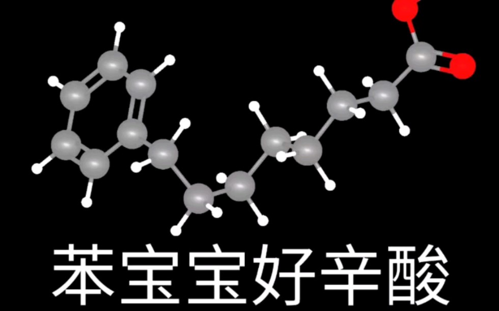 苯宝宝好辛酸8苯基辛酸立体结构和表情包的制作
