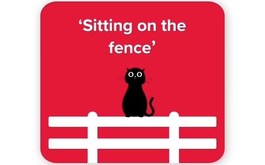 idioms of the week 每周一个雅思习语 sitting on the fence