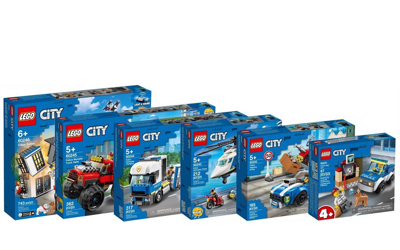 乐高lego城市系列2020年全部警察新品套装2020速拼评测