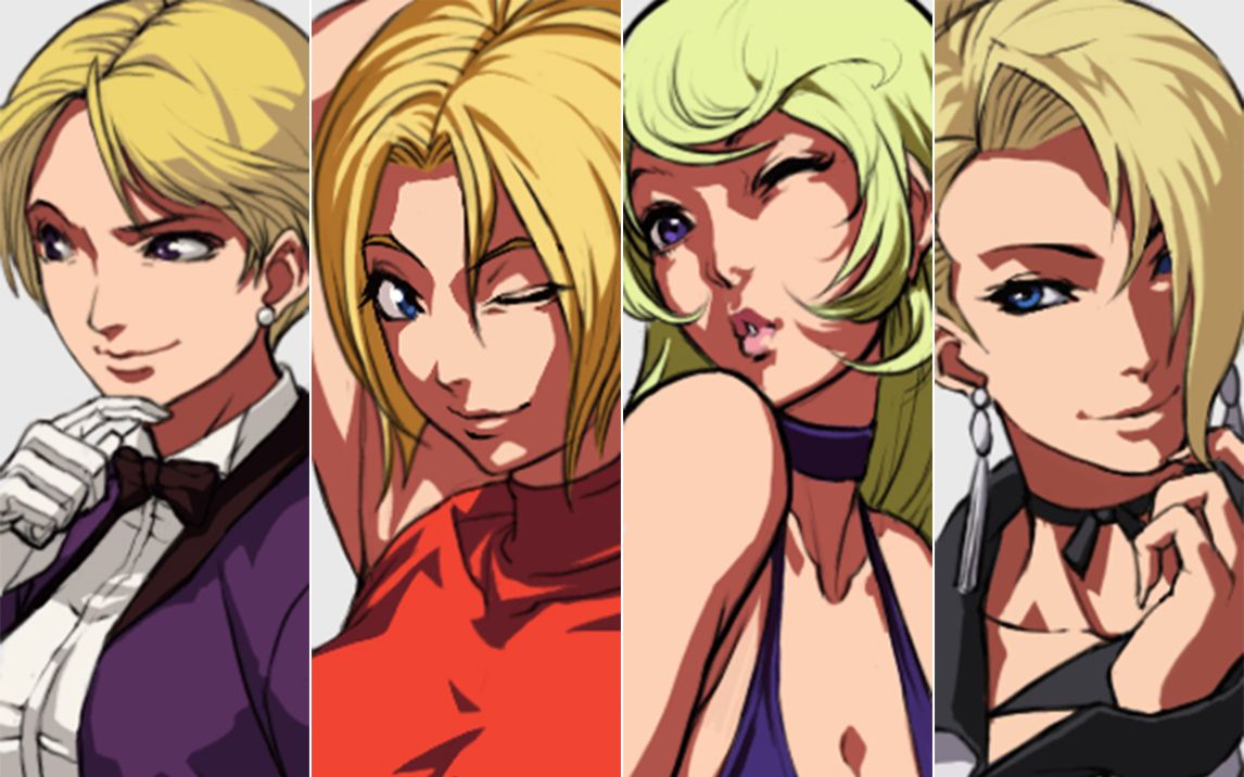 【mugen】拳皇:玛丽&琼 vs 珍妮特&麦卓_哔哩哔哩_bilibili