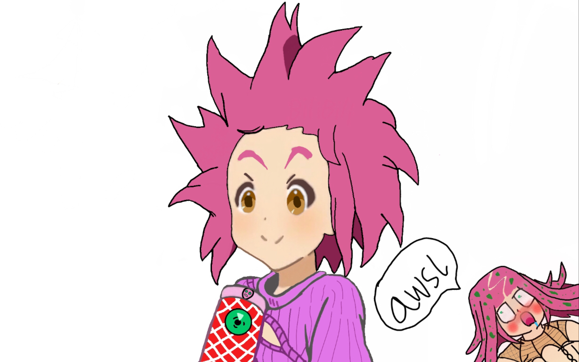 托比欧只是在吹头发