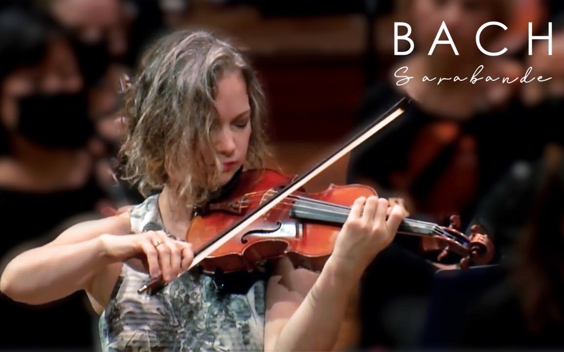 [图]希拉里·哈恩 & 小提琴 - 巴赫-萨拉班德 Hilary Hahn • violin - Bach Sarabande/Encore | Oct 2021