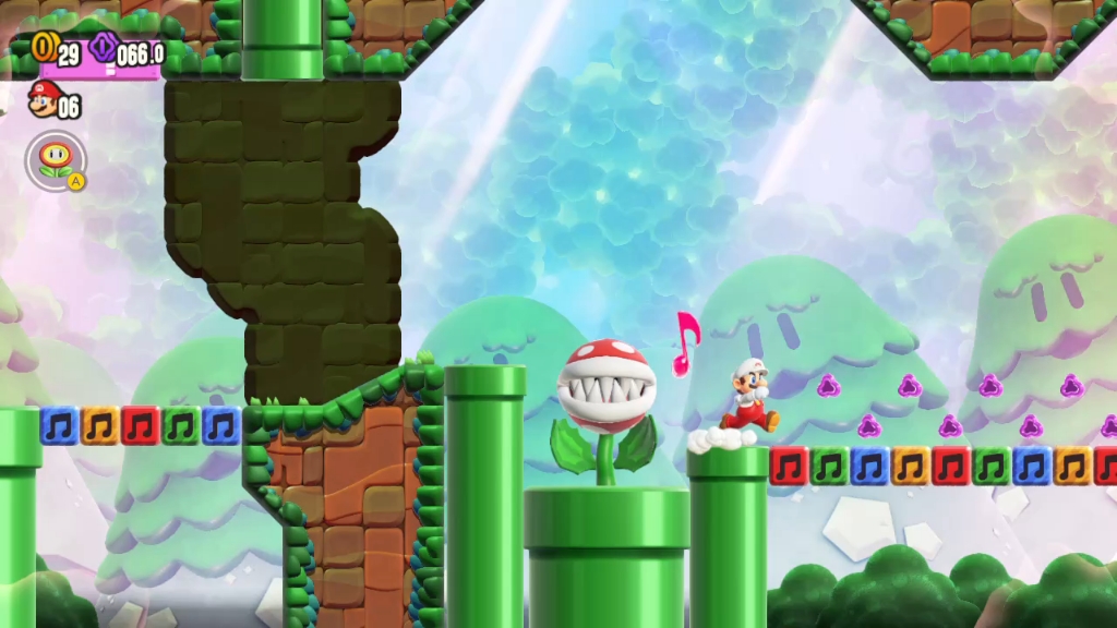 马里奥惊奇最惊艳的场景之一,老任太懂游戏了