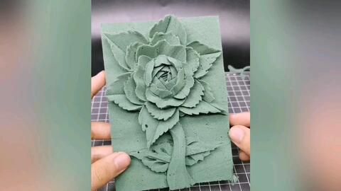 花泥这样雕刻火了 哔哩哔哩