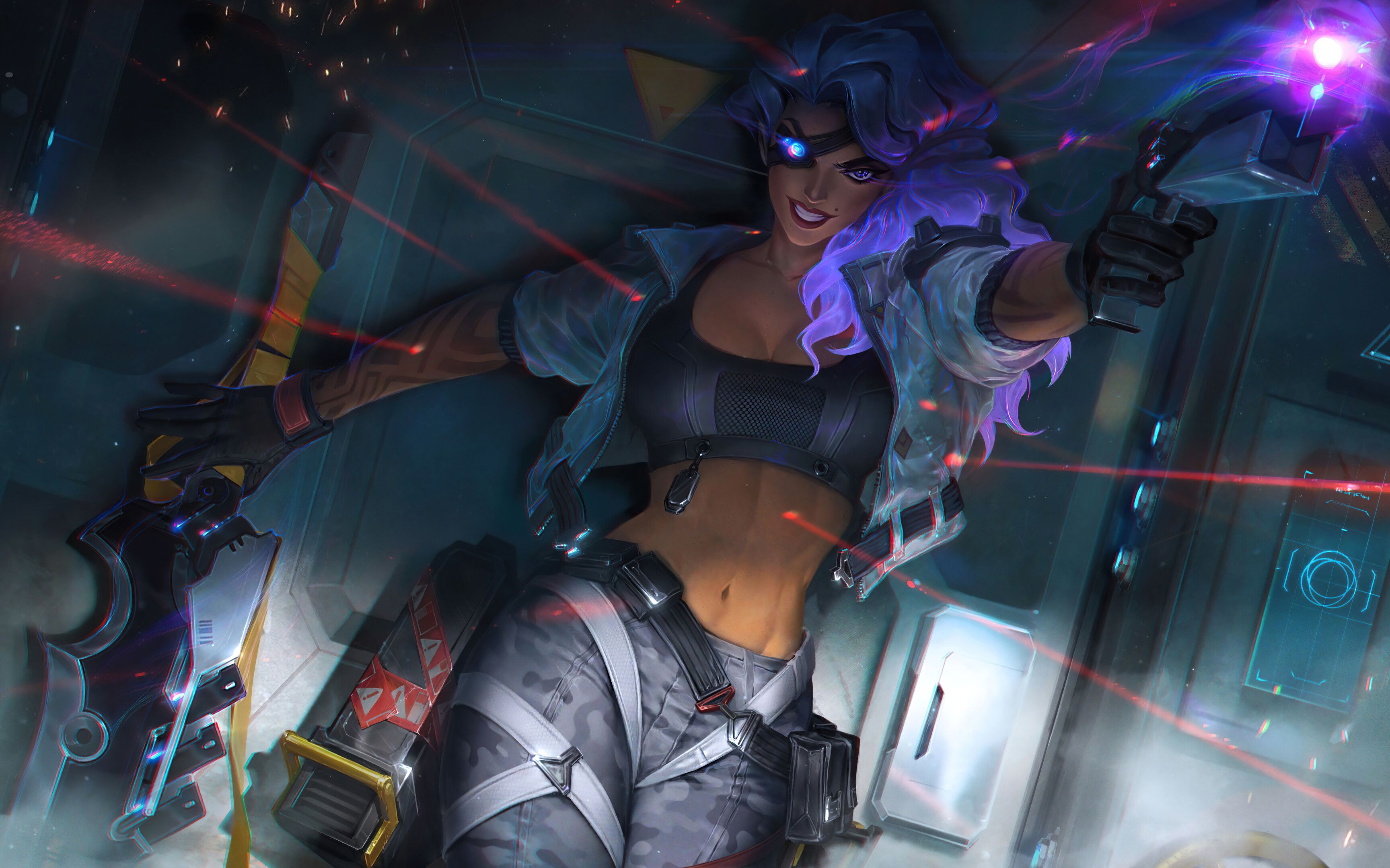 沙弥拉泰坦菜凯下路小规模团战3v5乱杀