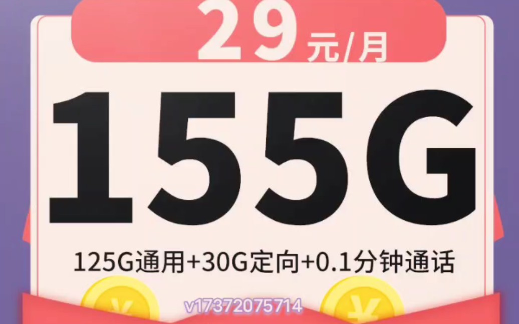 電信-小星卡29元155g流量 0.1分鐘通話【20年長期】