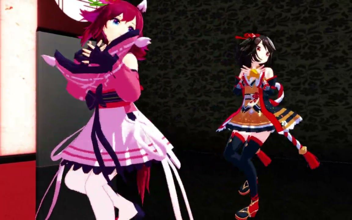 【赛马娘mmd】樱花千代王&北部玄驹 - vivid vice