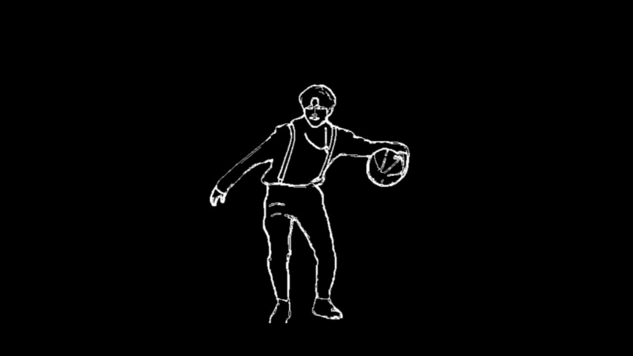 鸡你太美线条画 完美高度还原