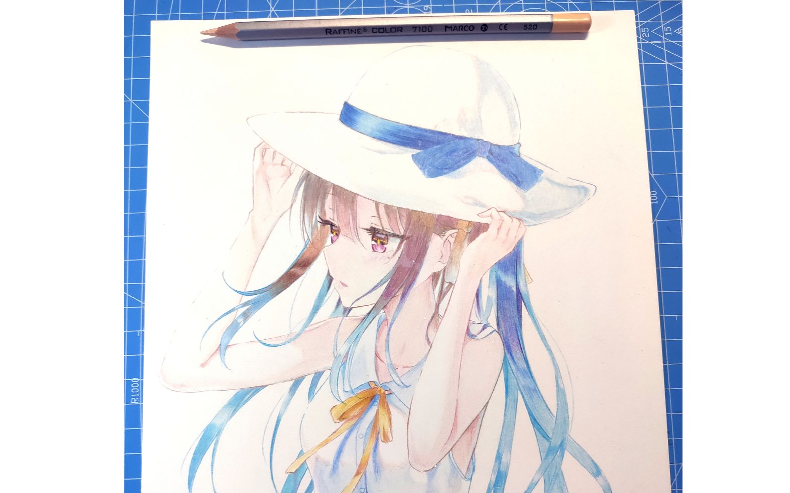 【手绘彩铅】纯彩铅画hiten老师的女儿