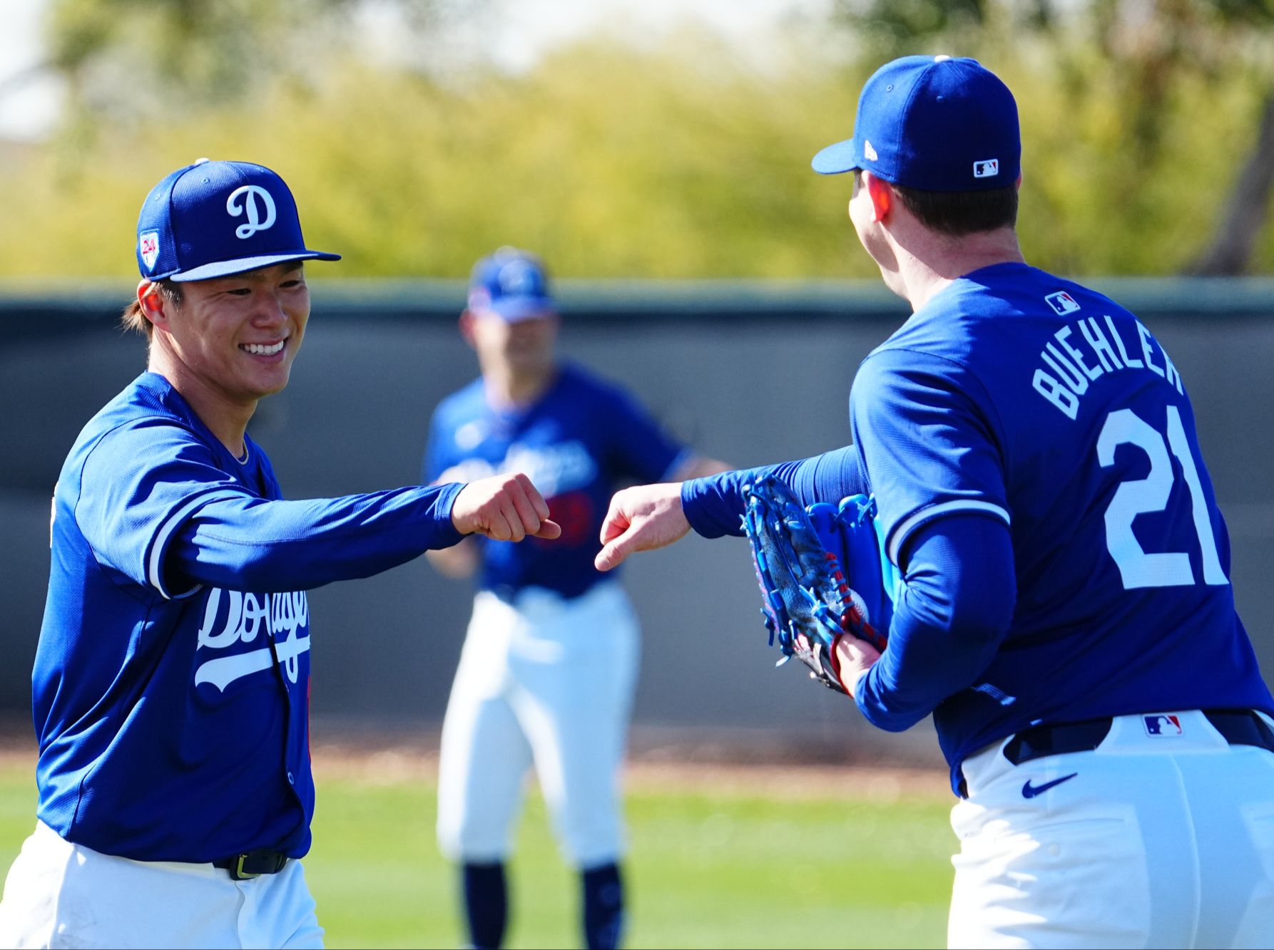 【MLB春训】初体验!山本由伸大联盟首次春训牛棚练习哔哩哔哩bilibili