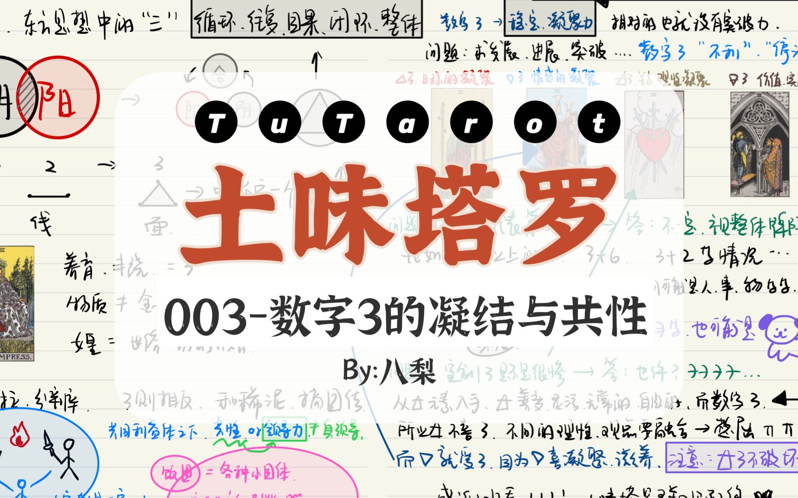 【土味塔罗】003小阿卡纳数字理解:3的凝聚与共性哔哩哔哩bilibili