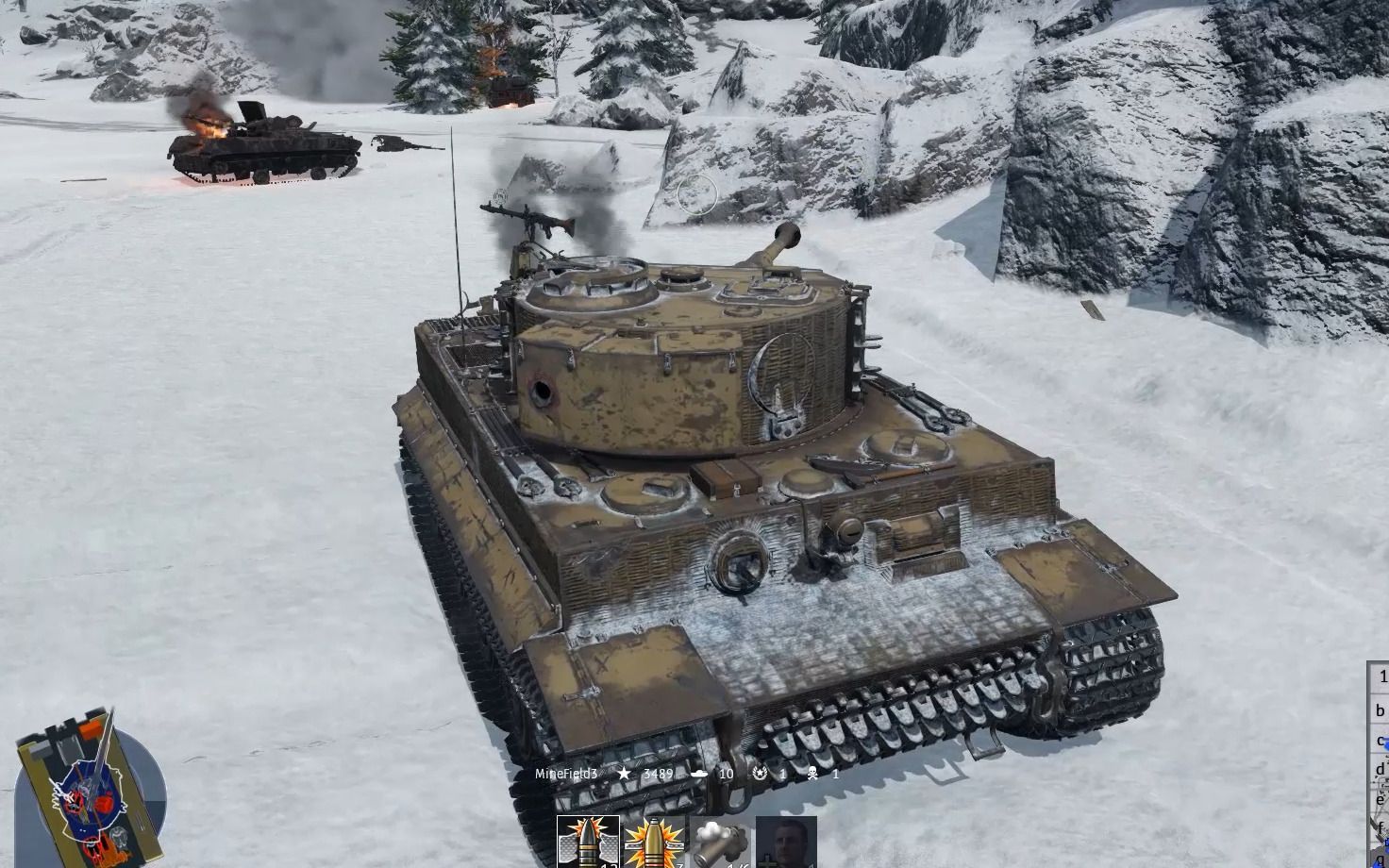 【战争雷霆】无敌的虎式e型1v9,狂捞薯条