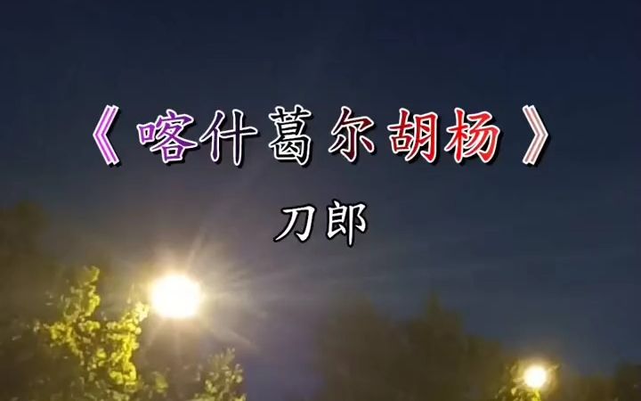 [图]【音乐现场】喀什葛尔的胡杨 刀郎