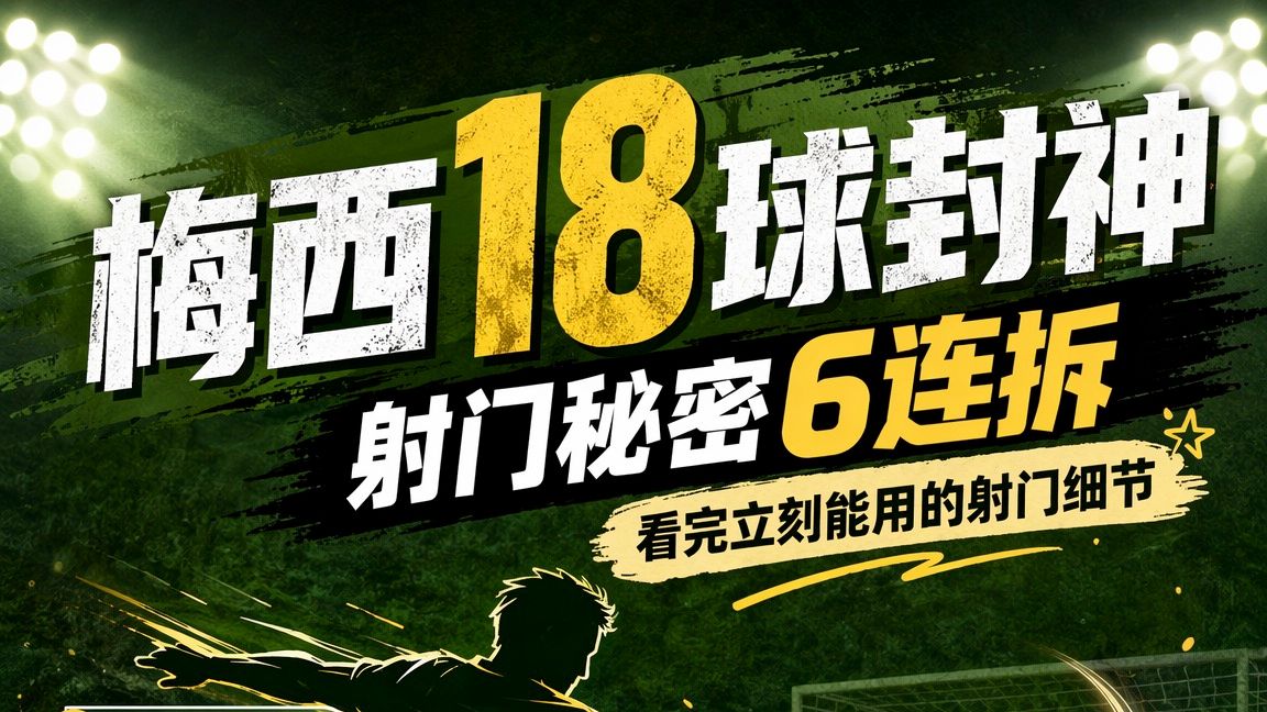 梅西18球世界杯封神！射门秘密太离谱⚽