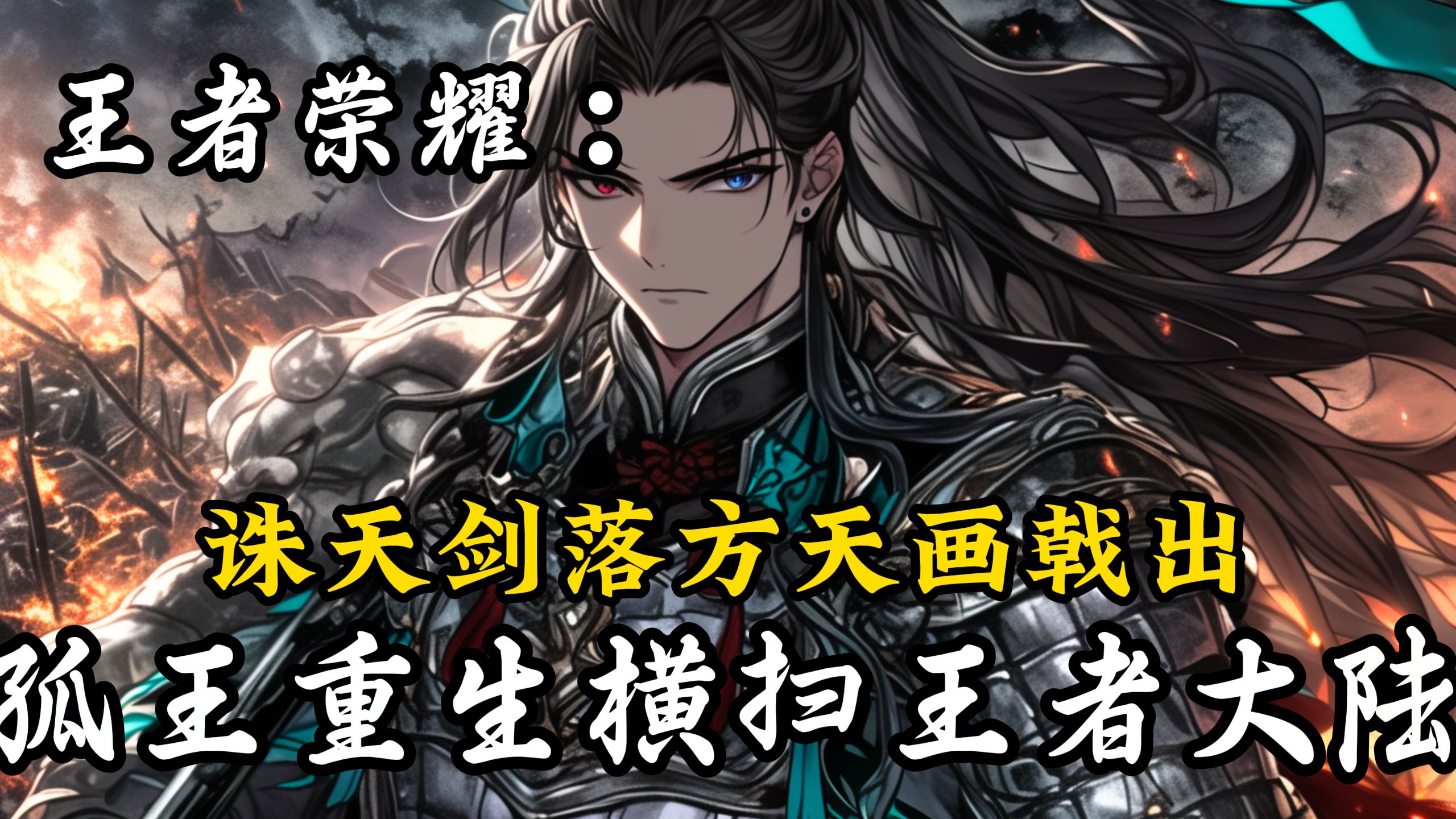 王者荣耀:诛天剑落方天画戟出,孤王重生横扫王者大陆