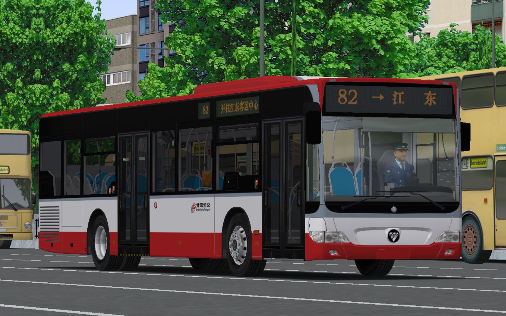 【omsi2-66】驾驶bj6123evca-3运行于金河市82路(花明公交站→江东