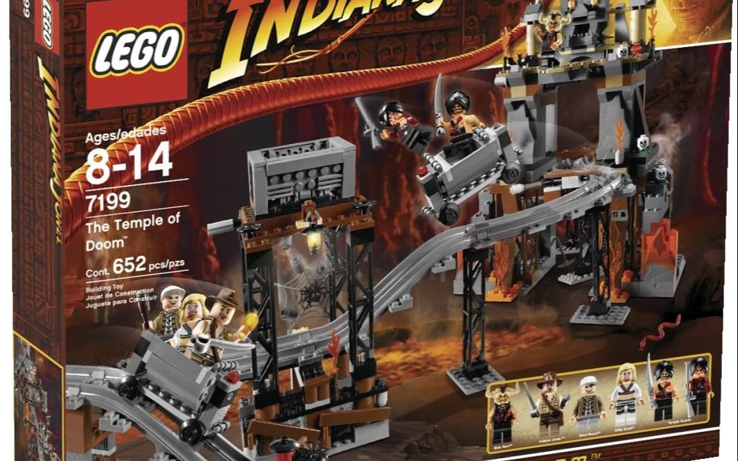 乐高夺宝奇兵系列7199矿车追逐战