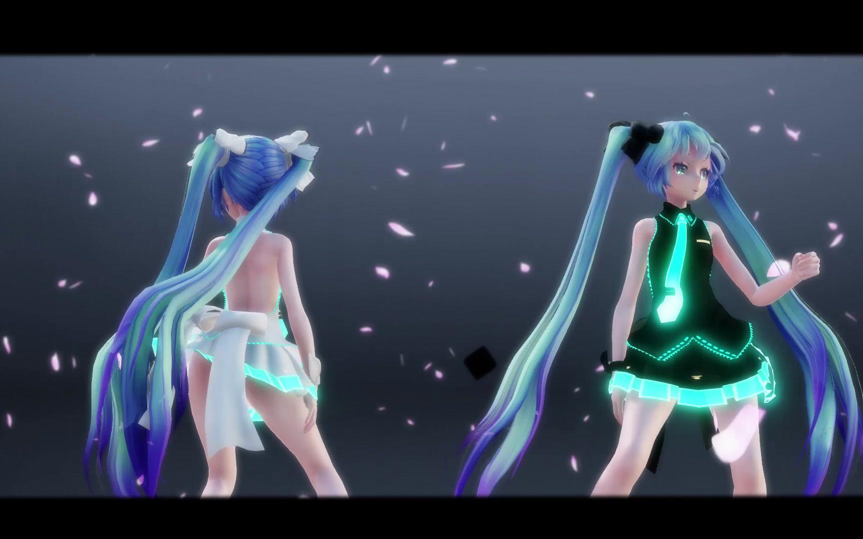 【MMD】黑白双星初音的Pusse Cafe哔哩哔哩bilibili