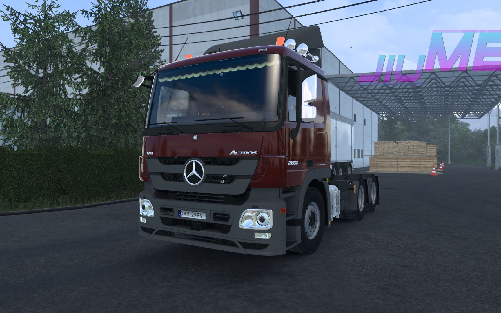 欧卡2mod:dotec的奔驰mp3 1.1.5(1.41)_欧洲卡车模拟2