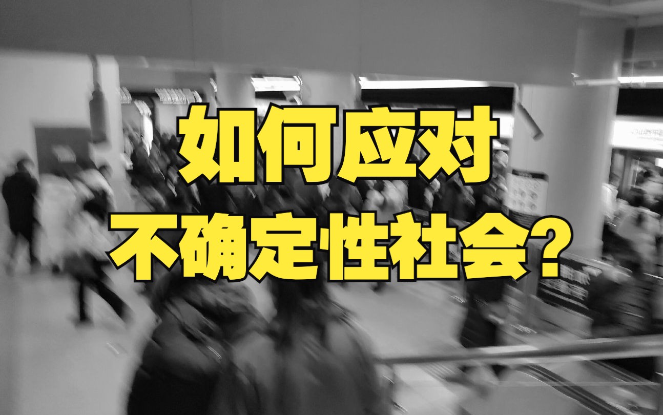 如何应对不确定性社会?风险社会更要有“内聚力”哔哩哔哩bilibili