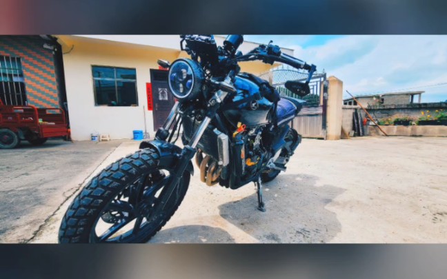 自己改的废土风格摩托车(自家用)