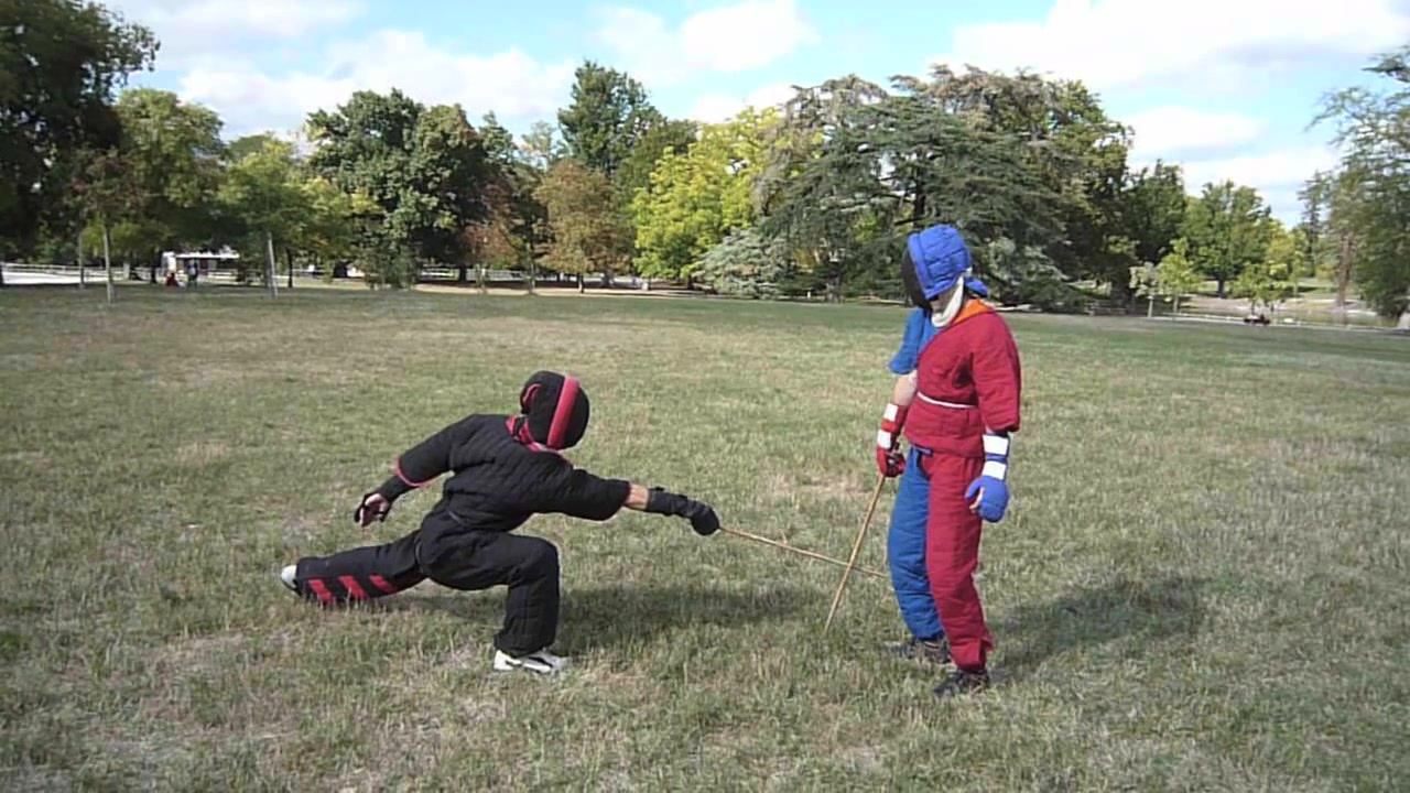 la canne de combat法式短棍教学(生肉)