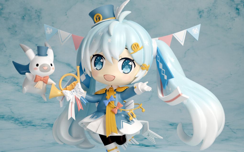 手办制作初音未来冬季限定ver2020这只雪未来能在wf2020上海拥有姓名