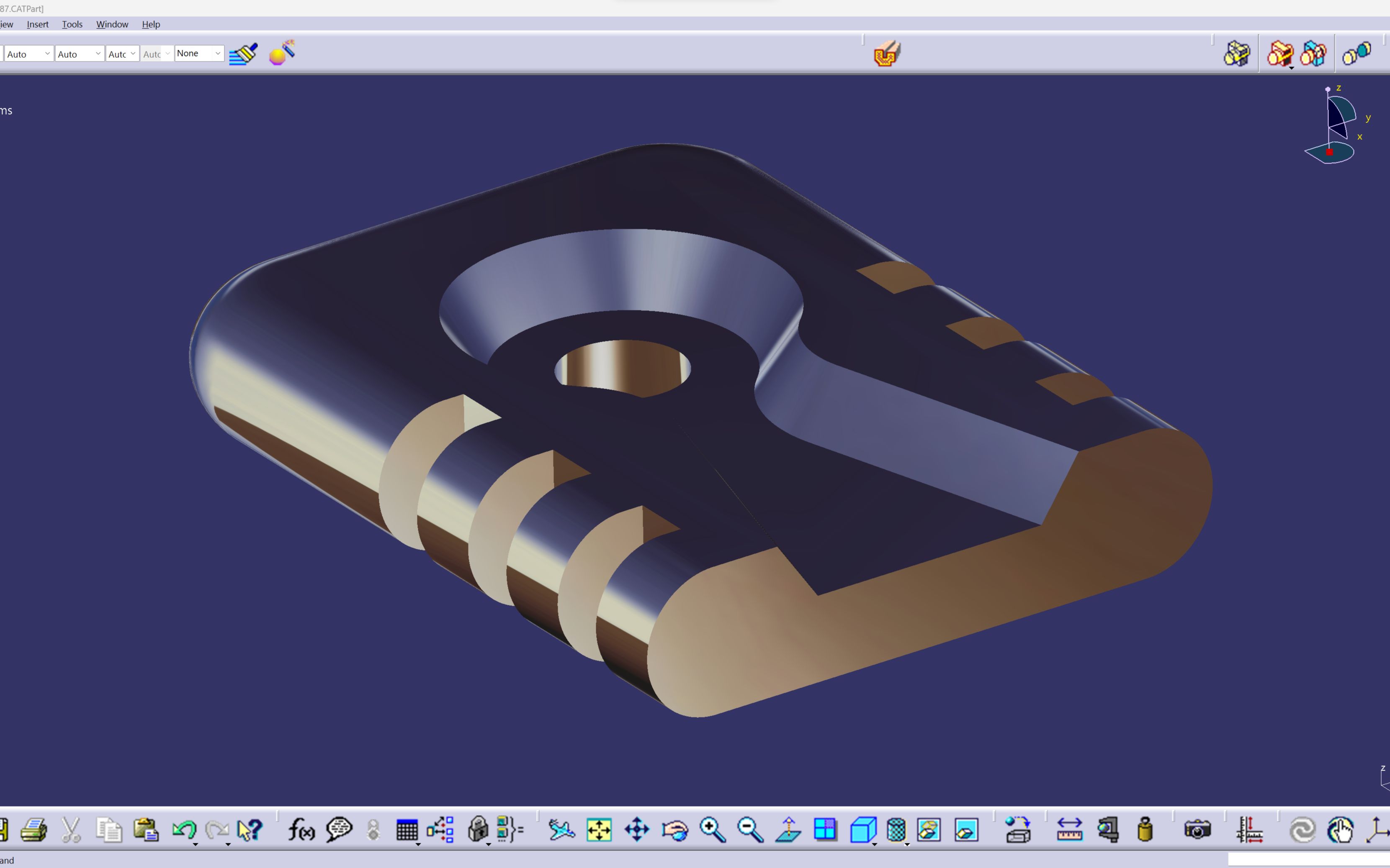 CATIA3D 实体建模练习哔哩哔哩bilibili